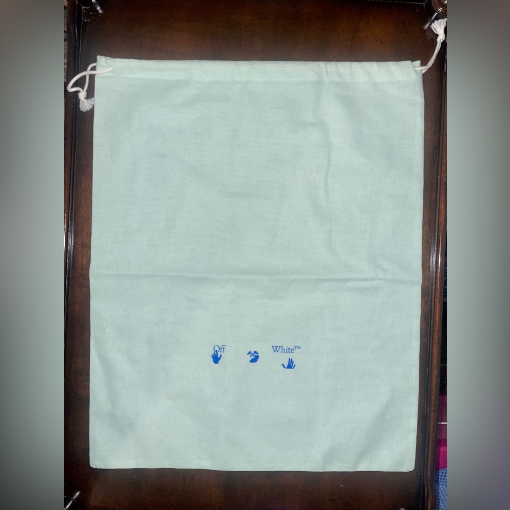 Off White Dust Bag / Tote 15x19
